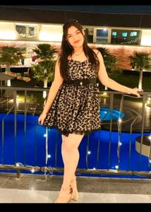 Leopard Print Mini Dress with Tulle Hem