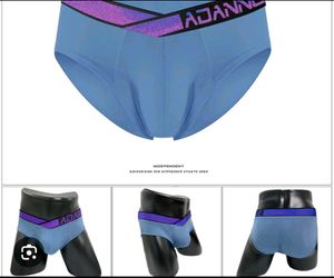 Men's Blue Briefs with Contrast Waistband
