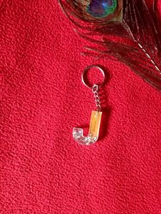 Handmade "J" Keychain and Pen Set