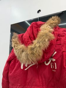 Red winter jacket