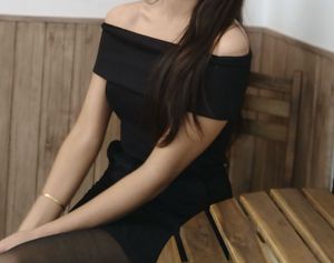 Black Off-Shoulder Top