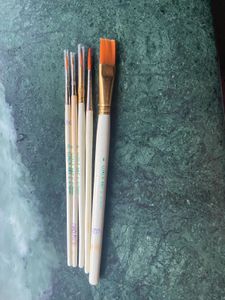 Plastic Paint Palette With Brush Combo