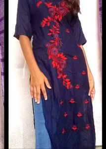 Navy Blue Kurti