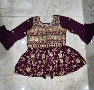 Elegant Purple sharara set