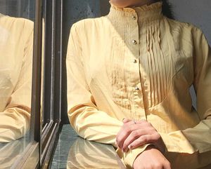 High Neck Yellow Mustard Shirt