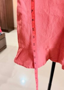 Chic Pink Ruffled Mini Skirt