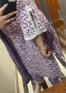 Purple Floral Print suit
