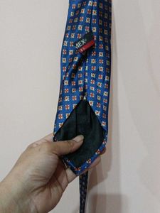 Classic Blue Patterned Men's Tie