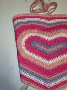 Crochet Heart Crop Top