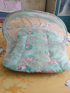 Baby Bedding with Mosquito Net (Green, Blue Availa