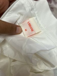 Combo of Tank top and white tennis skirt