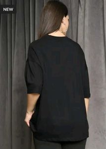 Shein Drop Shoulder Typographic Chest Print Crew