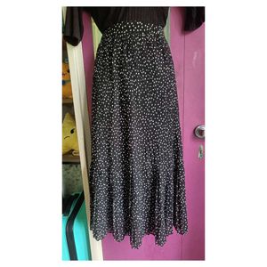 Polka Dot Midi Skirt