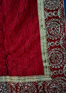 Net Saree Embroider