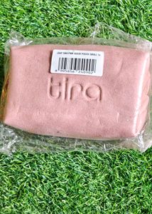 Tira Pink Suede Pouch