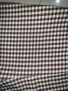 Gingham checkered wide leg pant trouser
