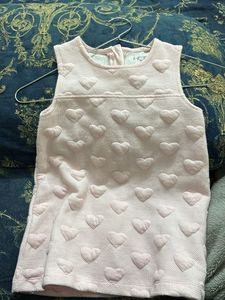 Cute Pink Heart Dress for Girls
