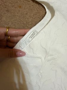 ZARA Square Neck Midi Dress
