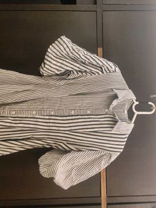 Price Drop! Korean Soft Striped Shirt Dress