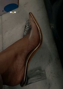 Heels with Rhinestone Detail