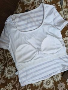 Striped Cropped T-Shirt