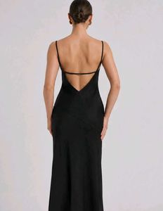 Elegant Black Slip Dress