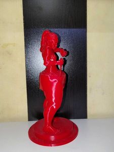 Red 3D Printed Figurine