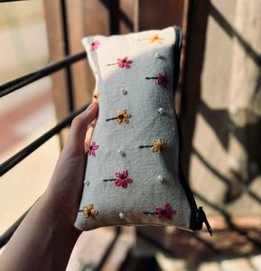 Hand Embroidered Clutch