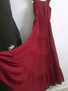 Maroon Maxi Gown