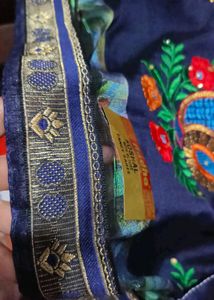 Preety Saree With Multi Colours Nd Pickock Disign
