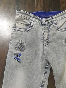 Stylish Light Wash Denim Jeans