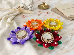 Lotus Tealight Candle Holders 🪔