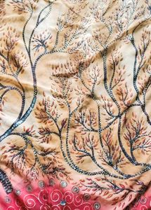 Designer Saree with Tree Motif