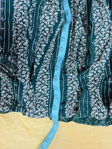 Elegant Green Printed Kurta Dress