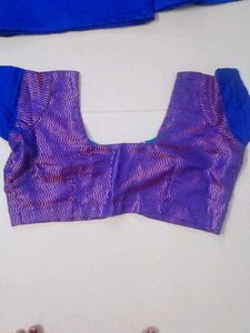 Elegant Purple Saree with Blouse