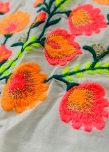 Embroidered White Sundress