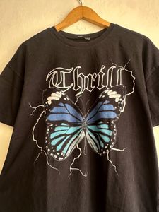 Black Butterfly Graphic T-Shirt