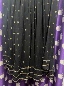 Elegant Black Embroidered Kurta Set