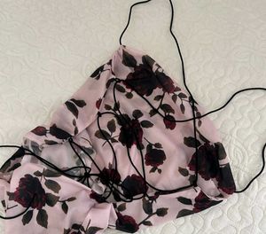 Elegant Pink Floral Slip Dress