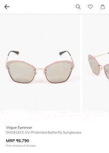 Vogue Eyewear Butterfly Sunglasses