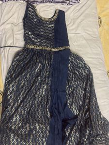 Elegant Navy Blue Lehenga Choli