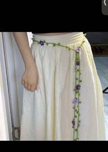 Boho Floral Crochet Belt