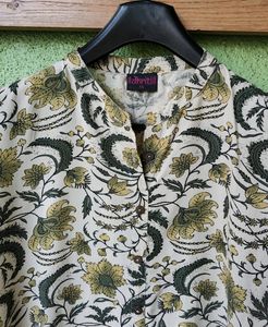 Floral Print Kurta 💚🤍💛