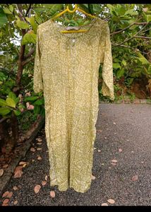 Plain Sleeveless Kurti+ Long Kurti