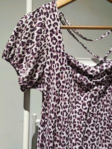 XL - Leopard Print Mini Dress