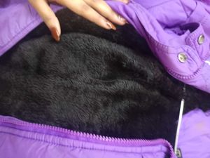 Purple Quilted Puffer Jacket