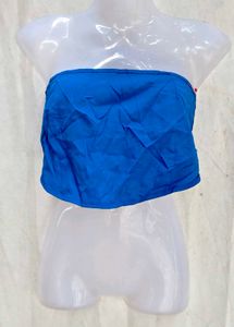 Vibrant Blue Bandeau Top