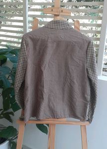 ZaRA Vintage Checkered Long Sleeve Top