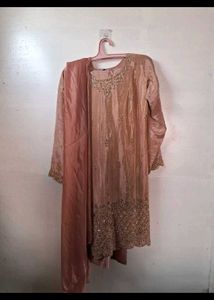 Elegant Sequined salwar with Dupatta