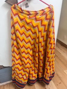Vibrant Zigzag Print skirt
